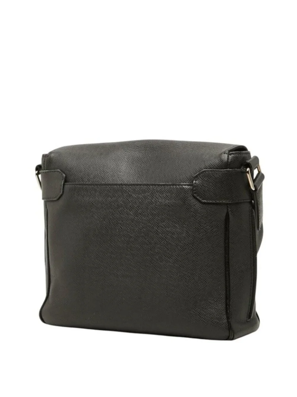 Louis Vuitton Taiga Roman PM Crossbody Shoulder Bag Ardoise Black Leather